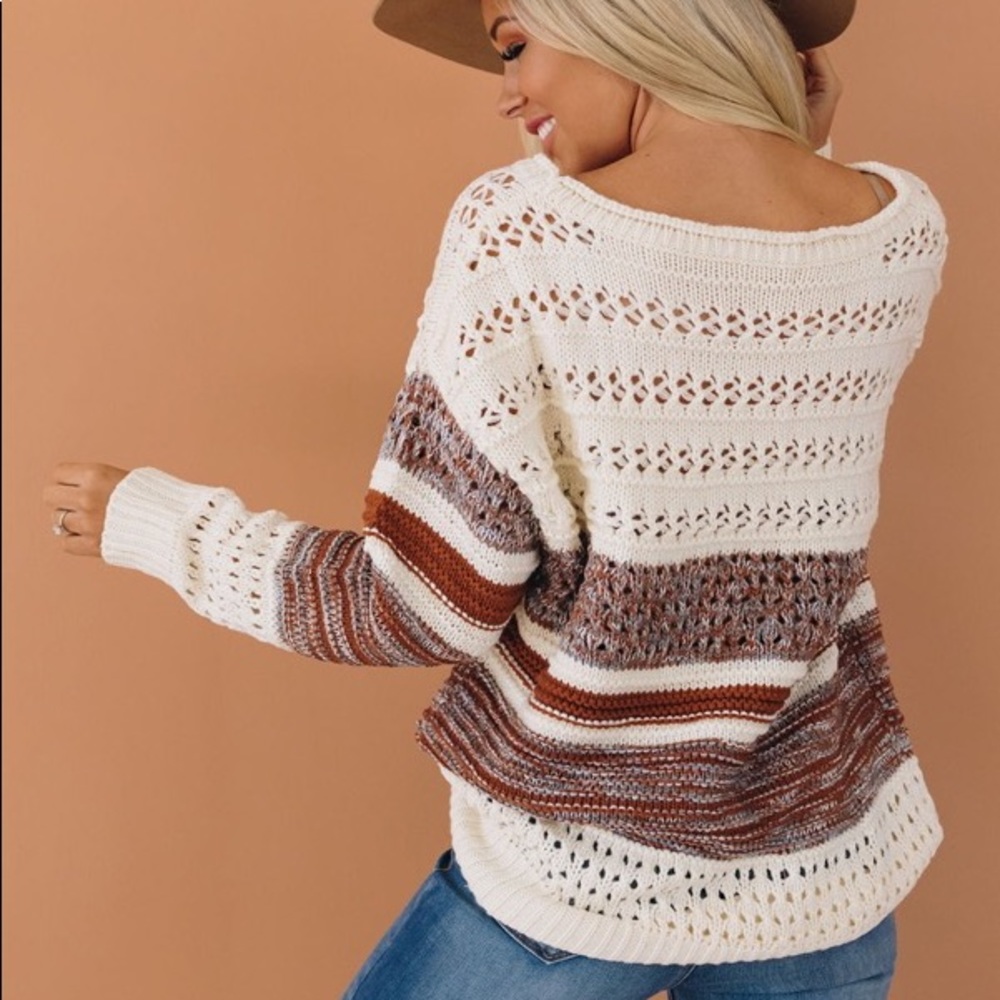 Fall vibes knit sweater - Picture 2 of 2